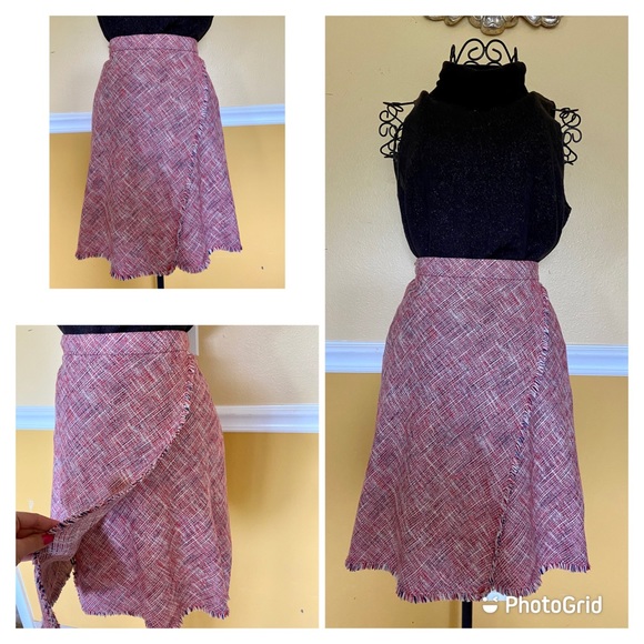 Banana Republic tweed wrap style skirt - Picture 6 of 17